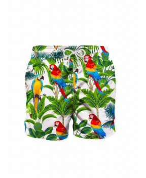 COSTUME GUSTAVIA STAMPA PAPPAGALLI - Costumi&Beachwear MC2 SAINT BARTH