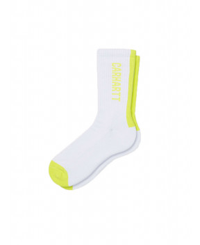 CALZINO TURNER BIANCO E LIME - Calzini CARHARTT