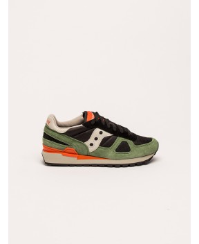 SNEAKERS SHADOW ORIGINAL NERO/VERDE - Sneakers SAUCONY