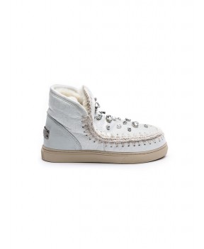 MINI ESKIMO SNEAKERS BIANCO CON STRASS - Stivali&Stivaletti MOU